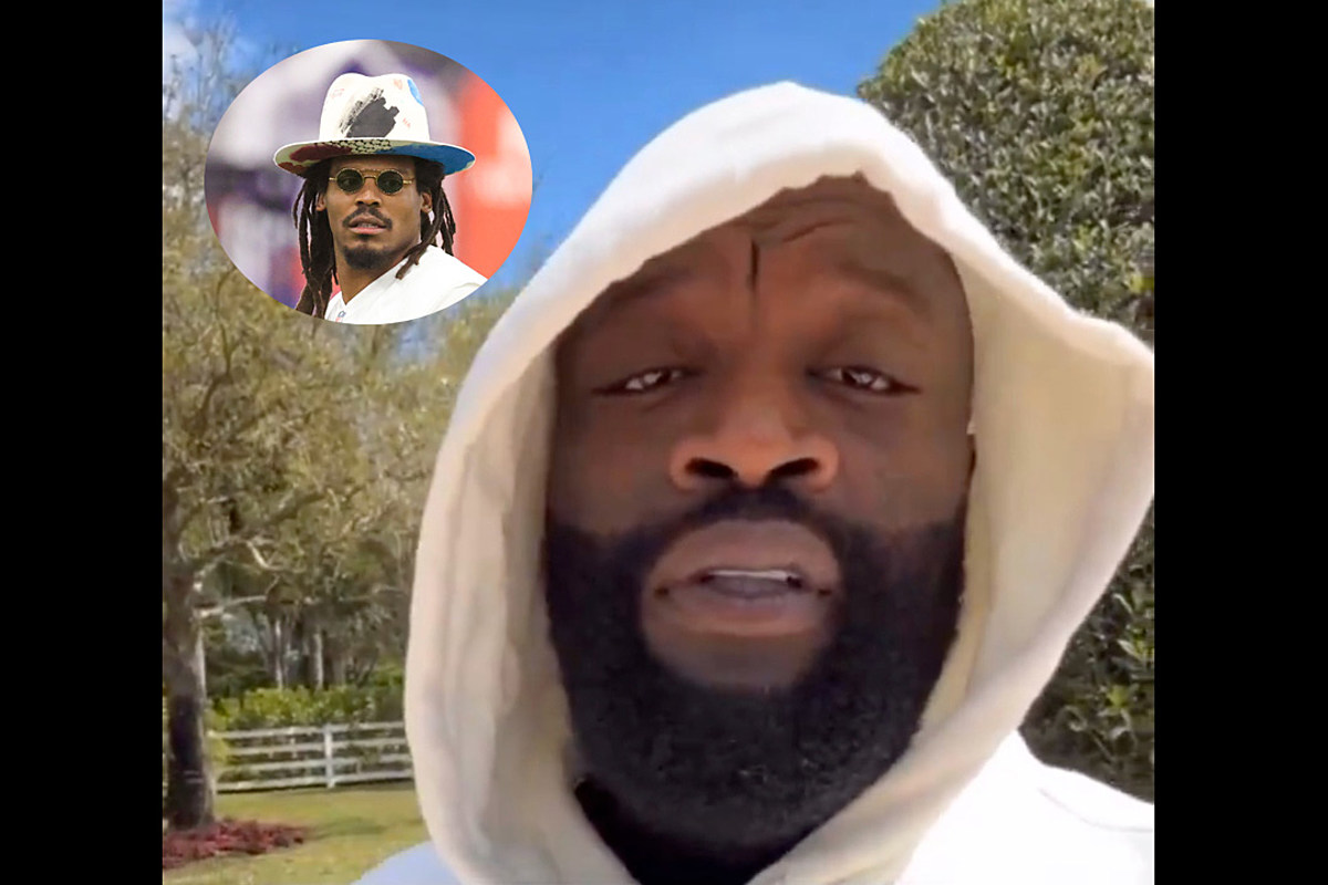 Rick Ross Gives Cam Newton Props for Keeping Hat on During Fight