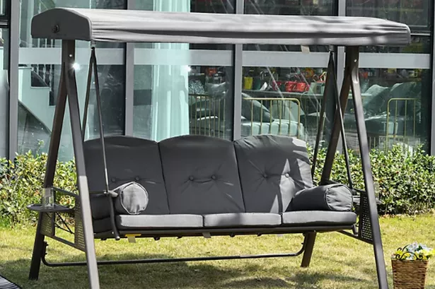 B&Q selling 'comfy' garden swing bench with 'G&T trays' and fans say 'nothing better'